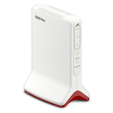 FRITZ! Box 6825 4G Edition International wlan lte router Wit/rood, Mesh Wi-Fi, 4G/3G