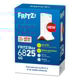 FRITZ! Box 6825 4G Edition International wlan lte router Wit/rood, Mesh Wi-Fi, 4G/3G