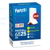 FRITZ! Box 6825 4G Edition International wlan lte router Wit/rood, Mesh Wi-Fi, 4G/3G