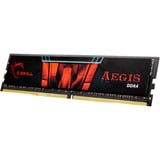 G.Skill 32 GB DDR4-2666 (2x 16 GB) Kit werkgeheugen Zwart/rood, F4-2666C19D-32GIS, Aegis