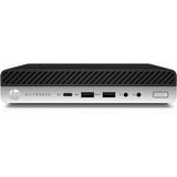 HP EliteDesk 800 G5 MP Refurbished mini-pc Zwart/zilver | i3-9300T | UHD Graphics 630 | 8 GB | 256 GB SSD