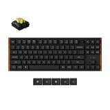 Keychron K1 Ultra 8K Wireless Custom Mechanical Keyboard Zwart, US lay-out (QWERTY), Keychron Milk POM Banana, 80% (TKL), RGB leds, LSA Double-shot PBT, USB-C | 2.4 GHz | Bluetooth 5.2