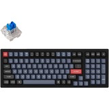 Keychron K4 Pro-H2, toetsenbord Zwart, US lay-out, Keychron K Pro Blue, RGB leds, hot swap, 96%, Double-shot PBT, Bluetooth 5.1