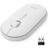 Logitech M350 Pebble muis Wit, 1000 dpi, Bluetooth
