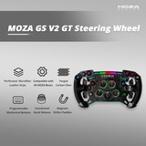 MOZA GS V2 GT Wheel Microfiber Leather Zwart