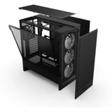 NZXT H5 Flow RGB v2 midi tower behuizing Zwart | 1x USB-A | 1x USB-C | RGB | Tempered Glass