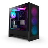 NZXT H5 Flow RGB v2 midi tower behuizing Zwart | 1x USB-A | 1x USB-C | RGB | Tempered Glass