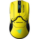 Razer Viper Ultimate Cyberpunk 2077 Edition gaming muis Geel/zwart, 400 - 20000 dpi, RGB leds, incl. Razer Mouse Dock