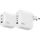 Sitecom 165W GaN Power Delivery oplader Wit, 3x USB-C, 1x USB-A