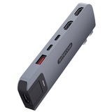 Sitecom 6-in-2 MacBook Pro Multiport Hub dockingstation Grijs