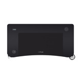 Trust GXT 710 Luminus Pro - Gaming Bureau gaming desk Zwart, RGB Verlichting, 120x60 cm, Draadloze Oplader