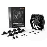be quiet! Silent Wings 4 PWM high-speed case fan Zwart, 4-pin PWM fan-connector
