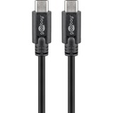 goobay Sync & Charge Super Speed USB-C kabel Zwart, 1,5 meter