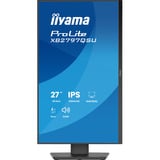 iiyama ProLite XB2797QSU-B1 27" monitor Zwart (mat), HDMI, DisplayPort, USB, Audio
