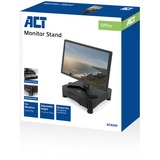 ACT Connectivity Monitorstandaard met een lade, in hoogte verstelbaar Zwart