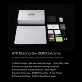 ATK Blazing Sky ZERO Ultralight Wireless Gaming Mouse - ZERO Extreme Wit, 10 - 42.000 DPI, 8K, USB / 2.4GHz