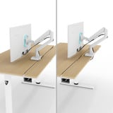 Arozzi Arena Nordico Sit/Stand Desk - Light Birch gaming desk Zwart