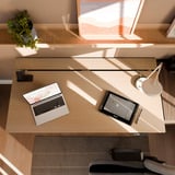 Arozzi Arena Nordico Sit/Stand Desk - Light Birch gaming desk Zwart