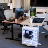 Arozzi Arena Nordico Sit/Stand Desk - Light Birch gaming desk Zwart