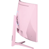 Arozzi Nova Curved 34" UltraWide gaming monitor Roze, 165 Hz, 2x DisplayPort, 2x HDMI, Audio, Adaptive Sync