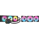 Corsair iCUE LINK TITAN 360 RX RGB + 3x iCUE LINK RX120 RGB Cooling bundel waterkoeling Zwart, 4-pins PWM fan-connector