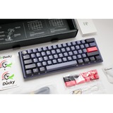Ducky One 3 Cosmic Blue Mini, toetsenbord Donkerblauw, US lay-out, Cherry MX Brown, RGB led, Double-shot PBT, Hot-swappable, QUACK Mechanics, 60%