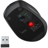 JLab Go Wireless Mouse Zwart, 800 - 1600dpi, Bluetooth 5 / 2.4 GHz