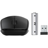 JLab Go Wireless Mouse Zwart, 800 - 1600dpi, Bluetooth 5 / 2.4 GHz