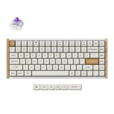 Keychron K2 HE-Q1 Special Edition RGB mechanisch toetsenbord Wit, US lay-out (QWERTY), Gateron Double-Rail Magnetic Nebula, 75%, RGB leds, OSA double-shot PBT, hot swap, 2.4GHz | Bluetooth 5.2 | USB-C
