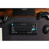 Keychron Q1 Ultra-M1 8K Wireless Custom Mechanical Keyboard, toetsenbord Zwart, US lay-out, Keychron Silk POM Red, 75%, RGB, Hot swap, 8K, 2.4 GHz / Bluetooth 5.2 / USB-C
