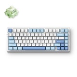 MCHOSE G75 Pro Blue Matcha Latte V2 Tri-mode Gasket Structure Mechanical, gaming toetsenbord Wit/blauw, US lay-out, Huano Matcha Latte V2, 75%, RGB, Hot swap, Double-Shot PBT, draadloos / Bluetooth / USB-C