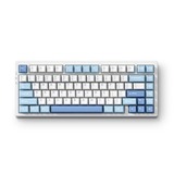 MCHOSE G75 Pro Blue Matcha Latte V2 Tri-mode Gasket Structure Mechanical, gaming toetsenbord Wit/blauw, US lay-out, Huano Matcha Latte V2, 75%, RGB, Hot swap, Double-Shot PBT, draadloos / Bluetooth / USB-C