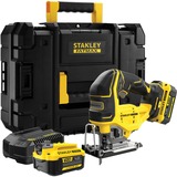 Stanley Fatmax V20 18V Brushless Pendeldecoupeerzaag Zwart/geel, Incl. 2x 4.0Ah accu, oplader, koffer