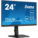 iiyama ProLite XUB2494HSU-B6 24" monitor Zwart (mat), HDMI, DisplayPort, USB, Audio