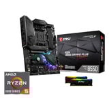 ALTERNATE Upgrade Kit MPG B550 GAMING PLUS + Ryzen 5 5600GT + 32 GB Zwart, Moederbord, CPU, Geheugen