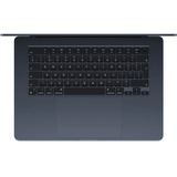 Apple MacBook Air 15 (MQKX3N/A) laptop Zwart | M2 | 10-Core GPU | 8 GB | 512 GB SSD | Midnight