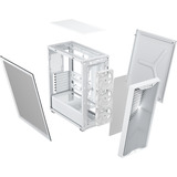 Corsair 3200D RS White midi tower behuizing Wit | 1x USB-A | 1x USB-C | Tempered Glass