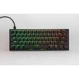Ducky One 2 Pro Mini Classic RGB mechanisch gaming toetsenbord Zwart, US lay-out (QWERTY), Cherry MX Speed Silver, 60%, RGB led, Double-shot PBT, QUACK Mechanics