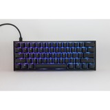 Ducky One 2 Pro Mini Classic RGB mechanisch gaming toetsenbord Zwart, US lay-out (QWERTY), Cherry MX Speed Silver, 60%, RGB led, Double-shot PBT, QUACK Mechanics