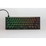 Ducky One 2 Pro Mini Classic, gaming toetsenbord Zwart, US lay-out, Cherry MX Speed Silver, RGB led, Double-shot PBT, QUACK Mechanics, 60%