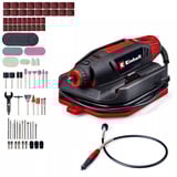EINHELL TC-MT 150 E Slijp-/Graveermachine graveermachines Rood/zwart, Incl. 117-delige accessoireset in praktische opbergdoos