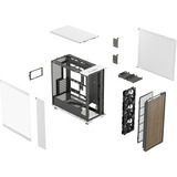 Fractal Design North XL RC Chalk White TG Clear midi tower behuizing Wit | 2x USB-A | 1x USB-C | Tempered Glass