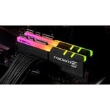 G.Skill 16 GB DDR4-3200 (2x 8 GB) Kit werkgeheugen Zwart, F4-3200C16D-16GTZR, Trident Z RGB, XMP