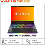 HP OMEN MAX 16-ah0370nd 16"  gaming laptop Zwart | Core Ultra 9 275HX | RTX 5080 | 32 GB | 1 TB SSD