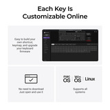 Keychron K10 Ultra 8K Wireless Custom Mechanical Keyboard Zwart, US lay-out (QWERTY), Keychron Apex Banana, 100%, RGB leds, OSA Double-shot PBT, USB-C | 2.4 GHz | Bluetooth 5.2