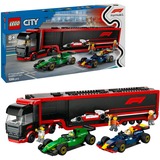 LEGO City - F1 truck met RB20 en AMR24 F1 auto's Constructiespeelgoed 60445