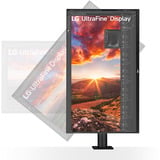 LG Ergo IPS Monitor met USB Type-C 31.5" 4K Ultra HD Zwart, 1x DisplayPort, 2x HDMI, 1x USB-C, 2x USB-A