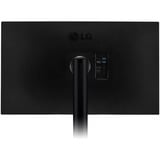 LG Ergo IPS Monitor met USB Type-C 31.5" 4K Ultra HD Zwart, 1x DisplayPort, 2x HDMI, 1x USB-C, 2x USB-A