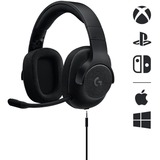 Logitech G433 7.1 Surround  over-ear gaming headset Zwart