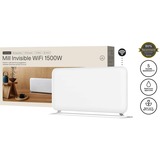 Mill Steel WiFi paneelverwarming PA1500WIFI3A met voet infrarood verwarming Wit, Wifi + App Control